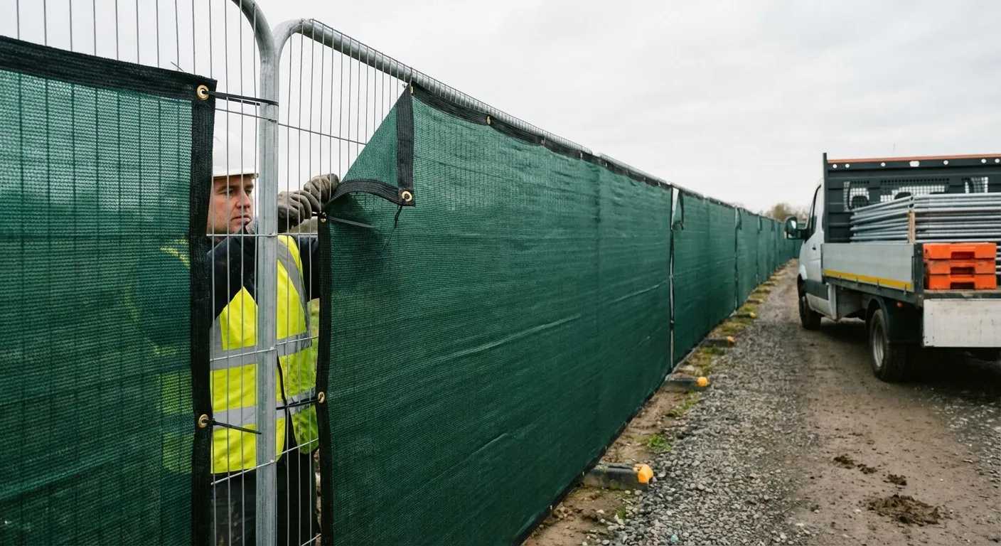 High security temporary fencing perimeter in Granada Hills, CA