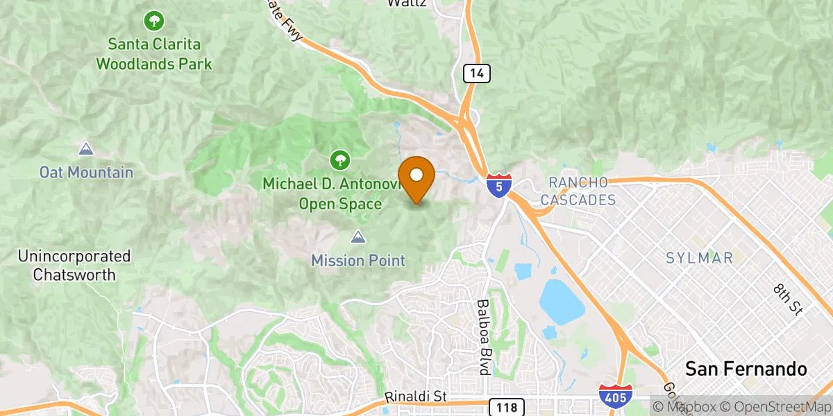  neighborhood map in Granada Hills, CA